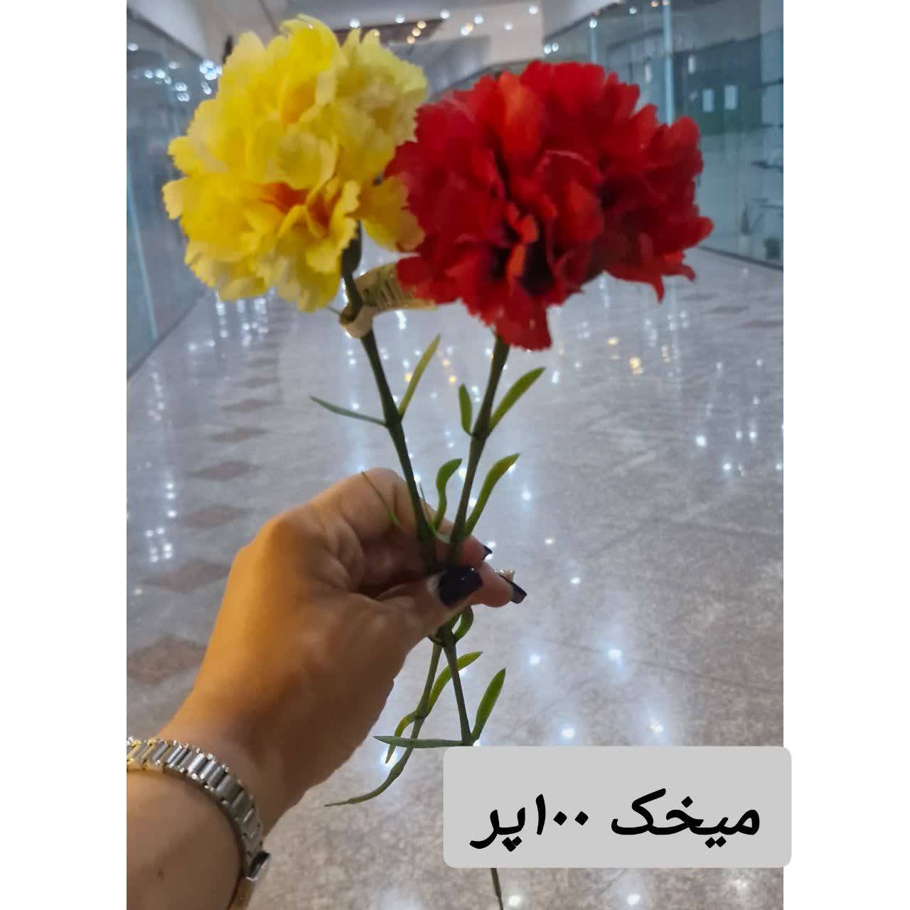 شاخه گل میخک مصنوعی ۱۰۰ پر مدل لوکس