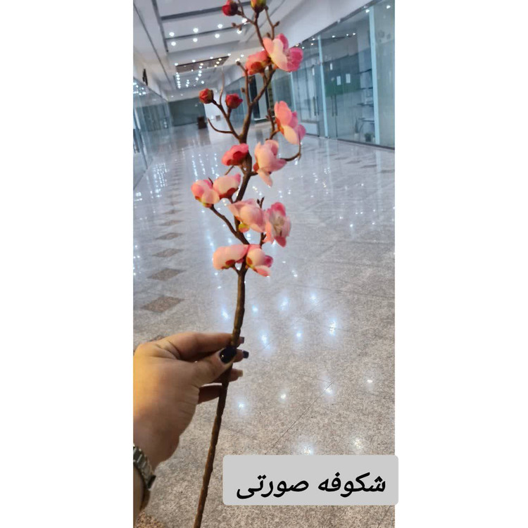 شاخه شکوفه صورتی مصنوعی